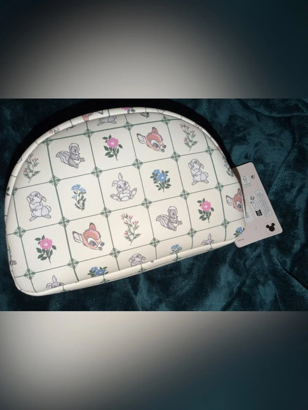 Primark Bambi Floral Cosmetic Pouch in Cream, Pink, Blue